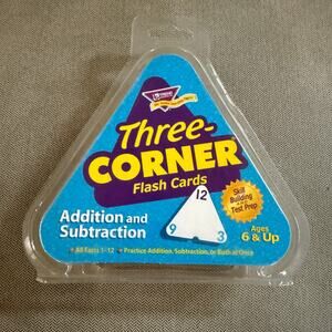 Trend Three-Corner Addition & Subtraction Flash Cards Ages 6+ NEW Sealed